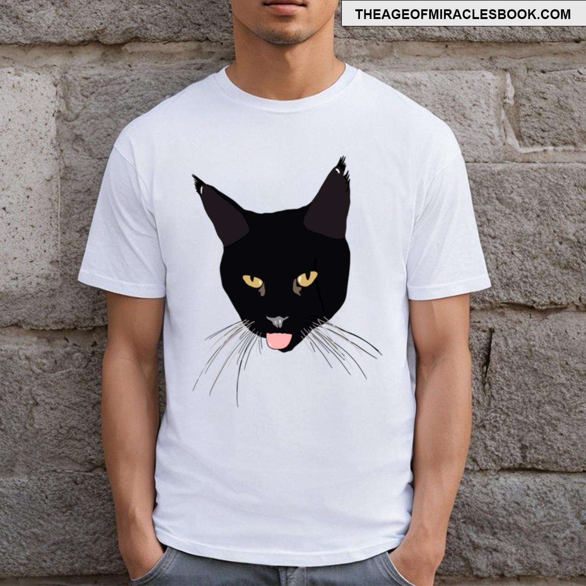 Cheeky Black Cat T-shirt