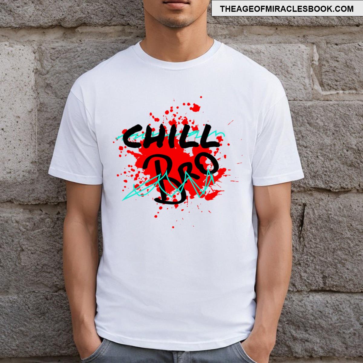 Chill Bro Colorful Design T-shirt