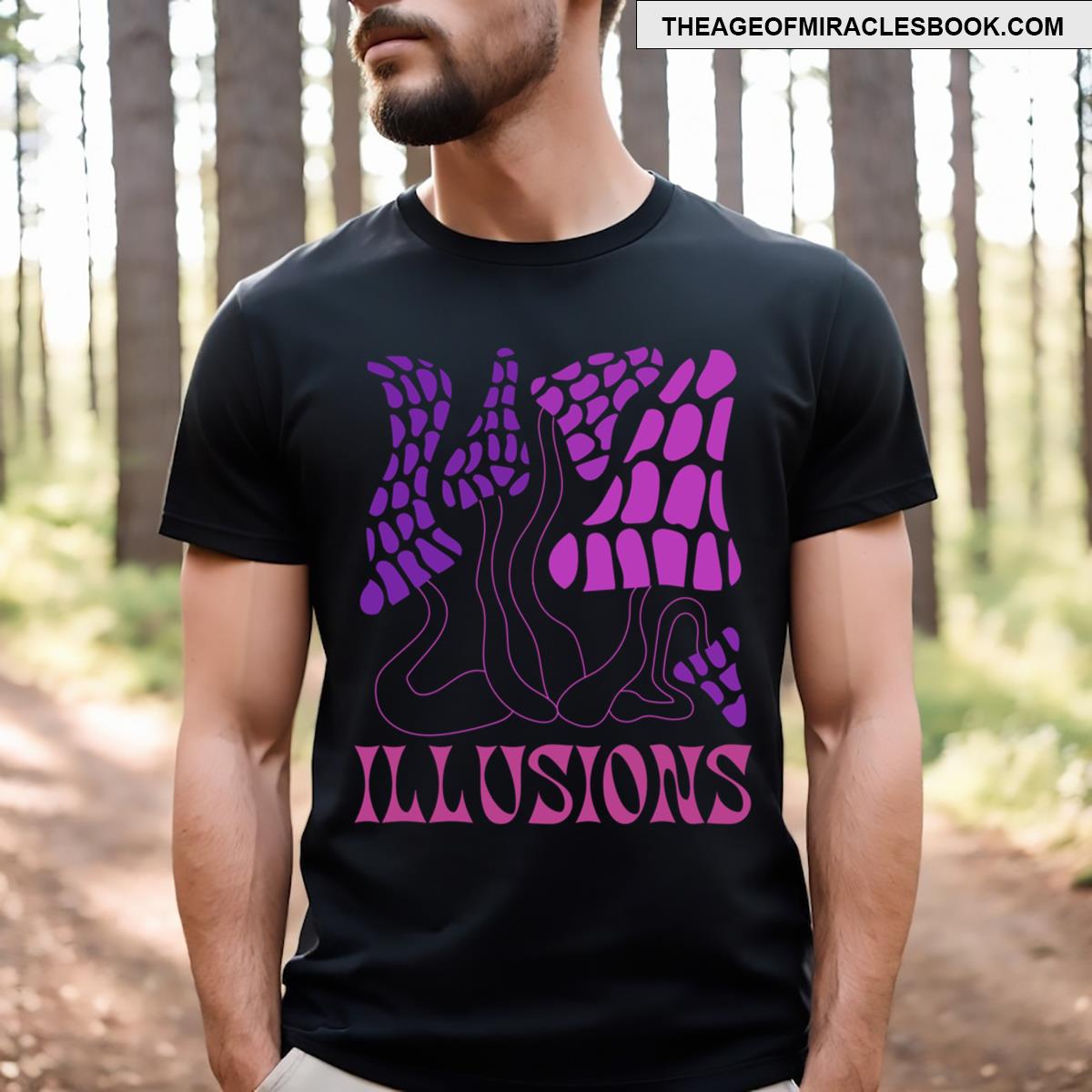 Dancing Illusion Mushroom T-shirt