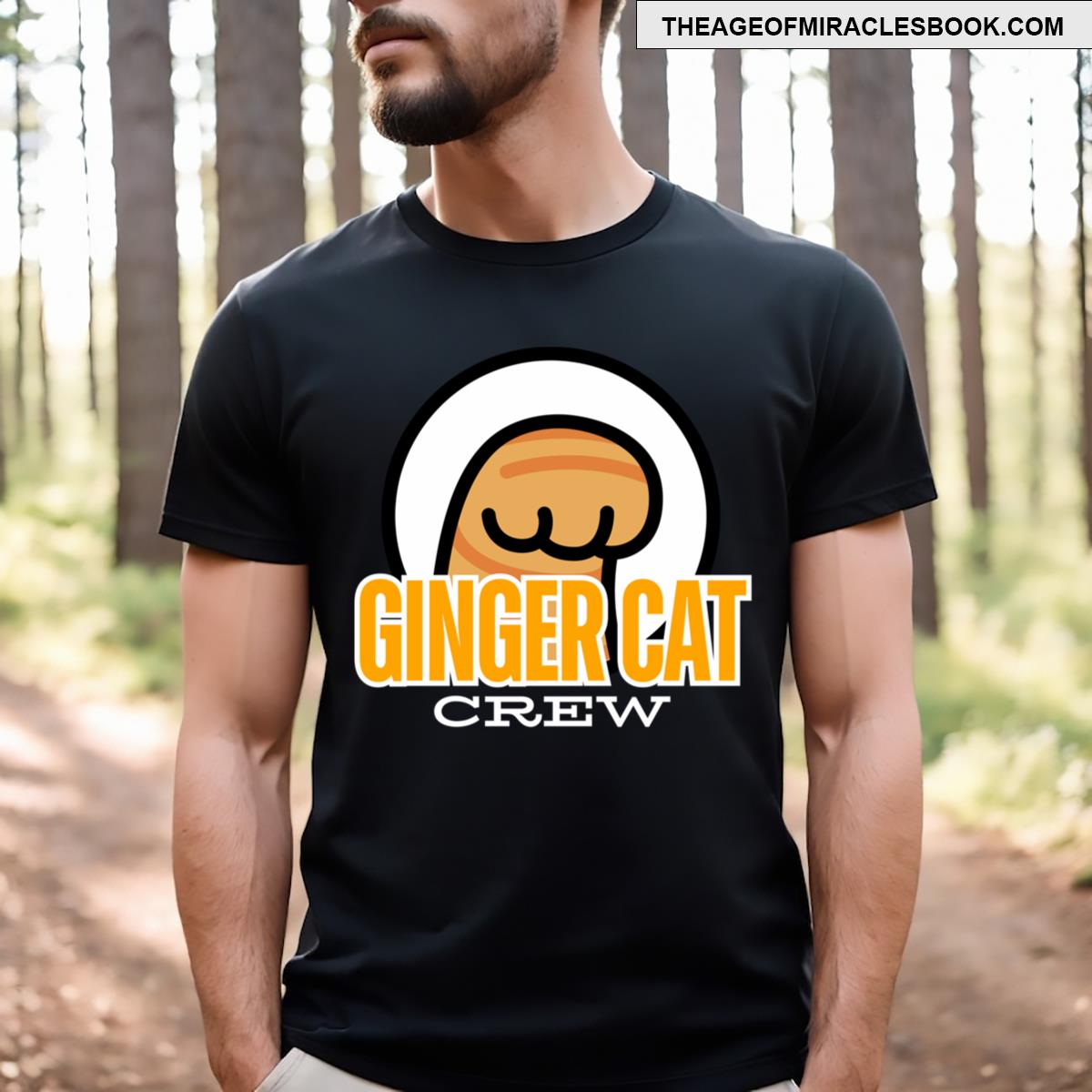 Ginger Cat Crew Cute Ginger Cat Party T-shirt