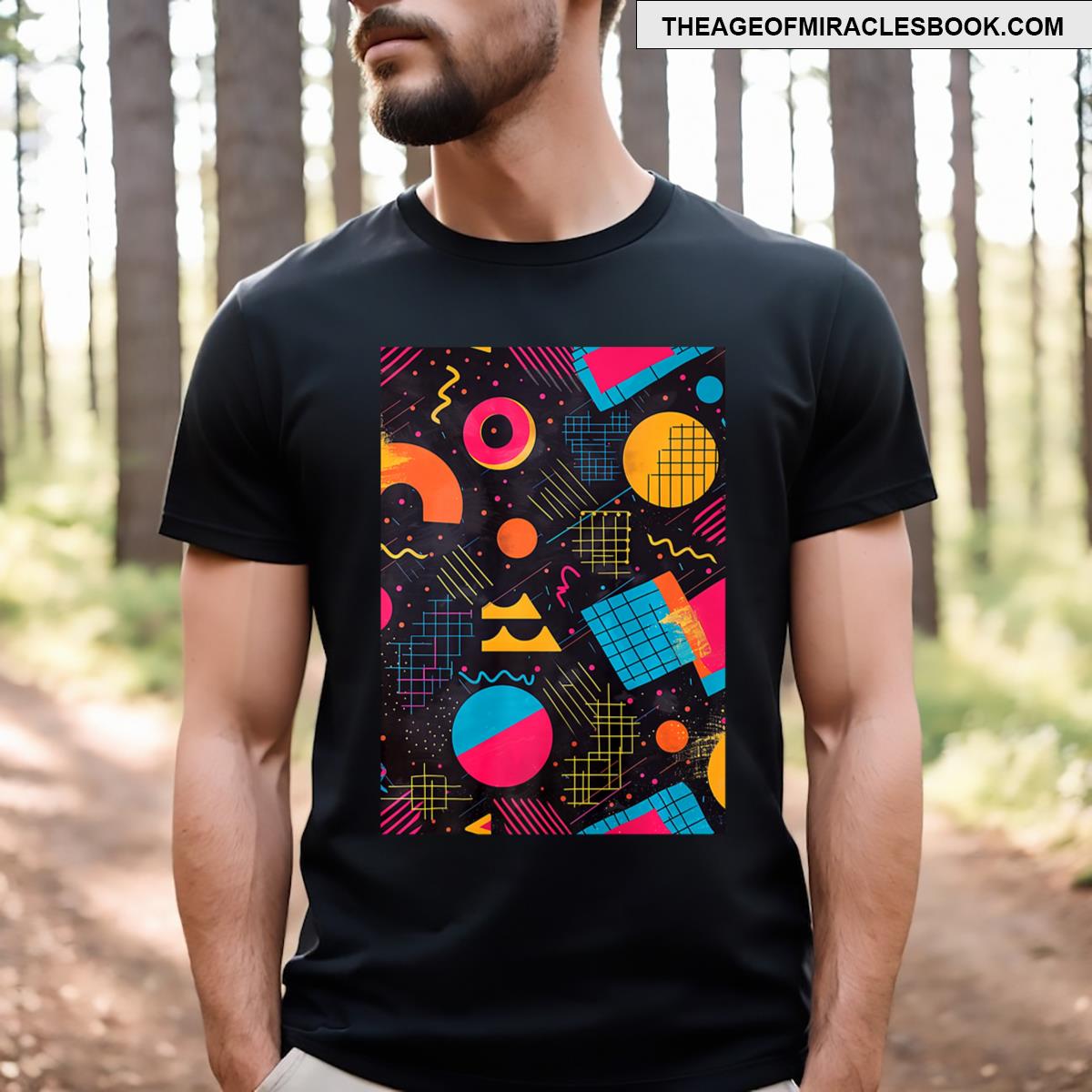 80s Retro Pattern Art Theme Retrowave T-shirt