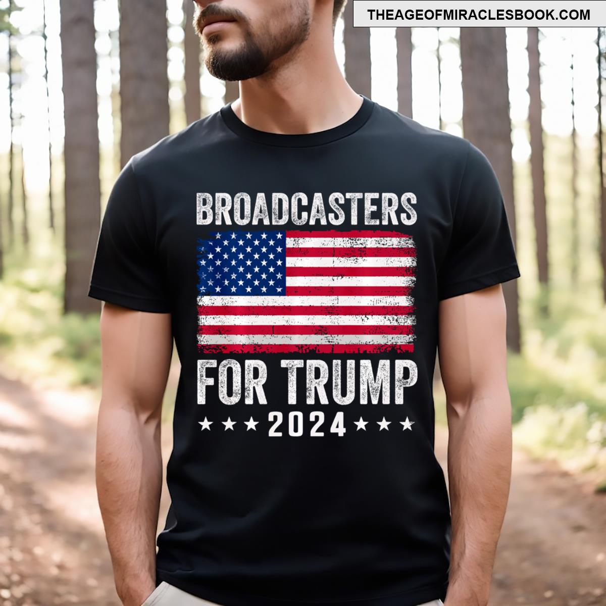 Broadcasters For Trump 2024 T-shirt