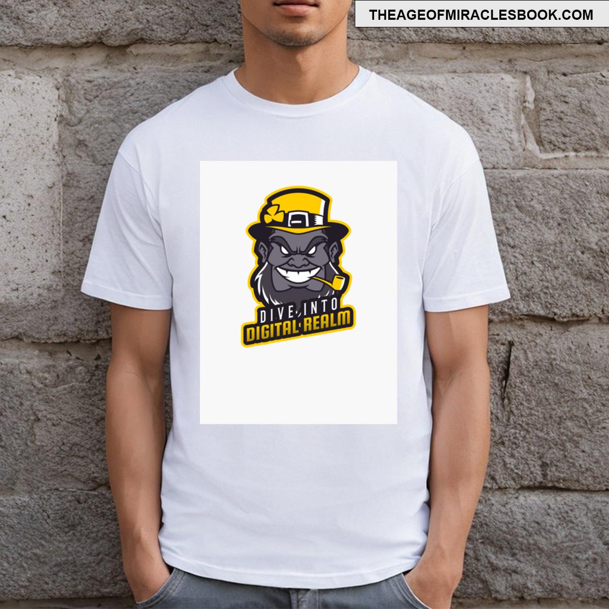 Dive Into Digital Realms History T-shirt