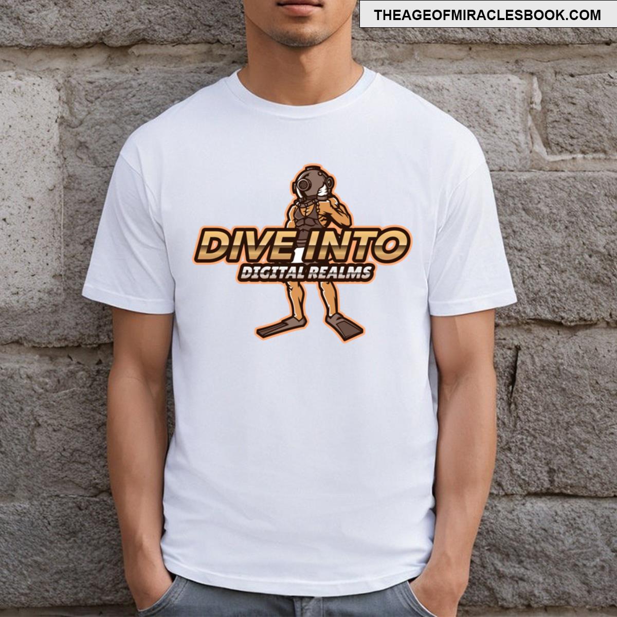 Dive Into Digital Realms Writers T-shirt