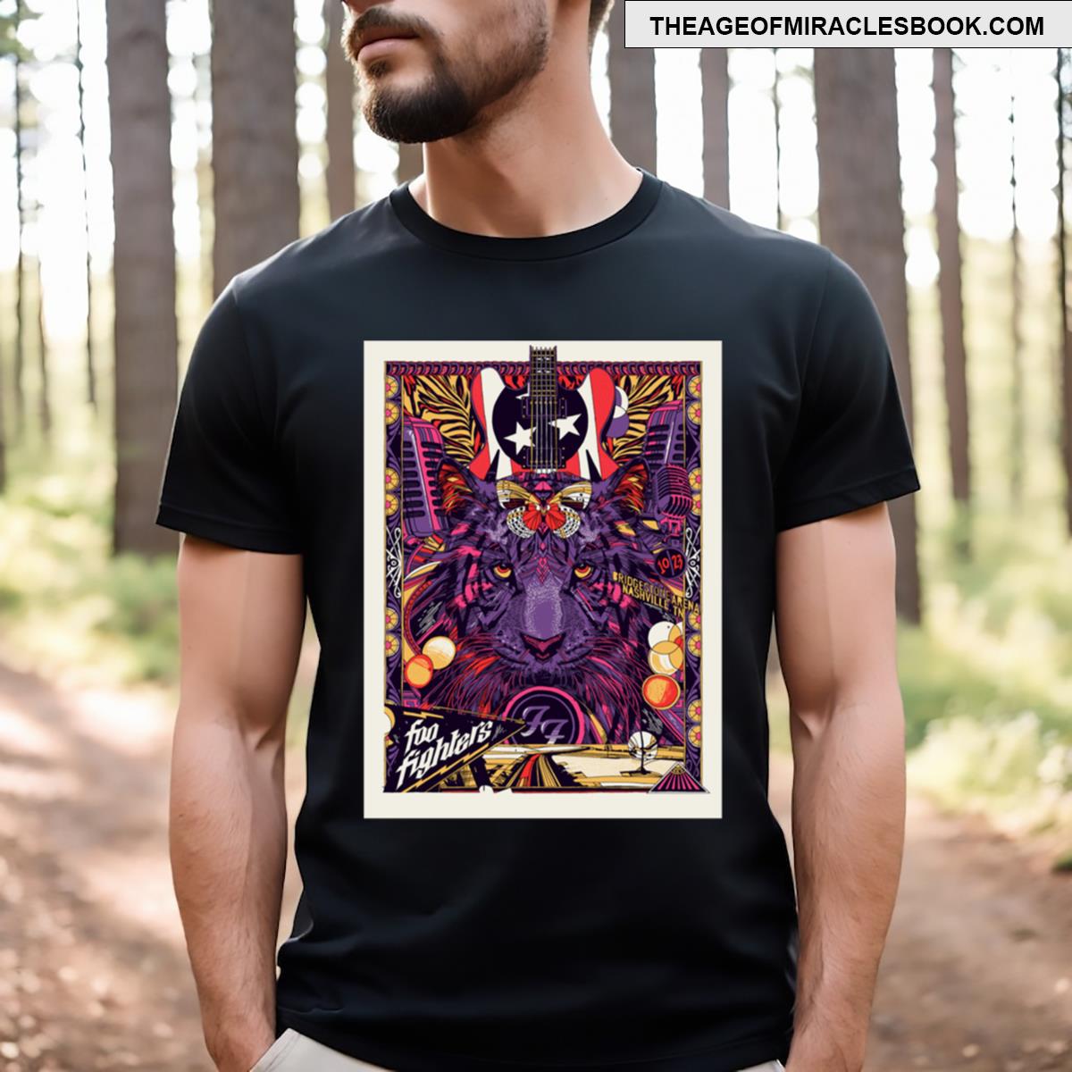 Purple Foo Tiger T-shirt
