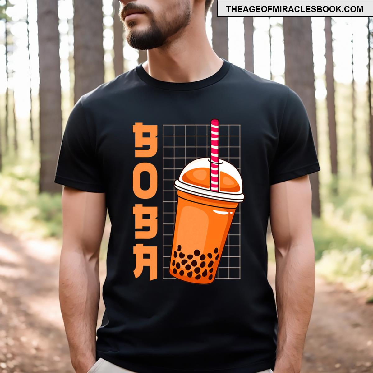 Boba Bubble Tea Kawaii Anime T-shirt