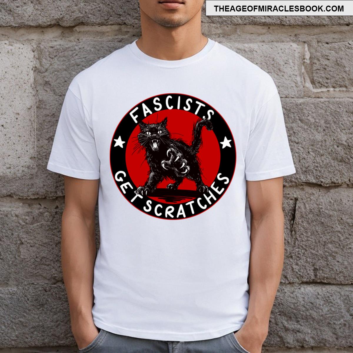Cats Against Fascists T-shirt