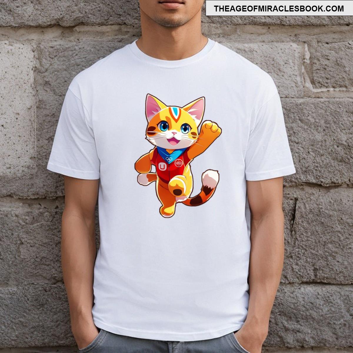 Feline Champion Triumphs At Olympic Games T-shirt