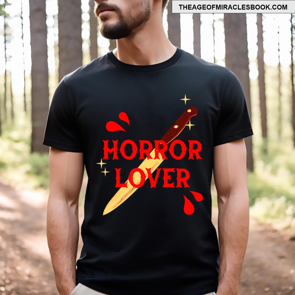 Horror Lover Knife And Sparkles T-shirt