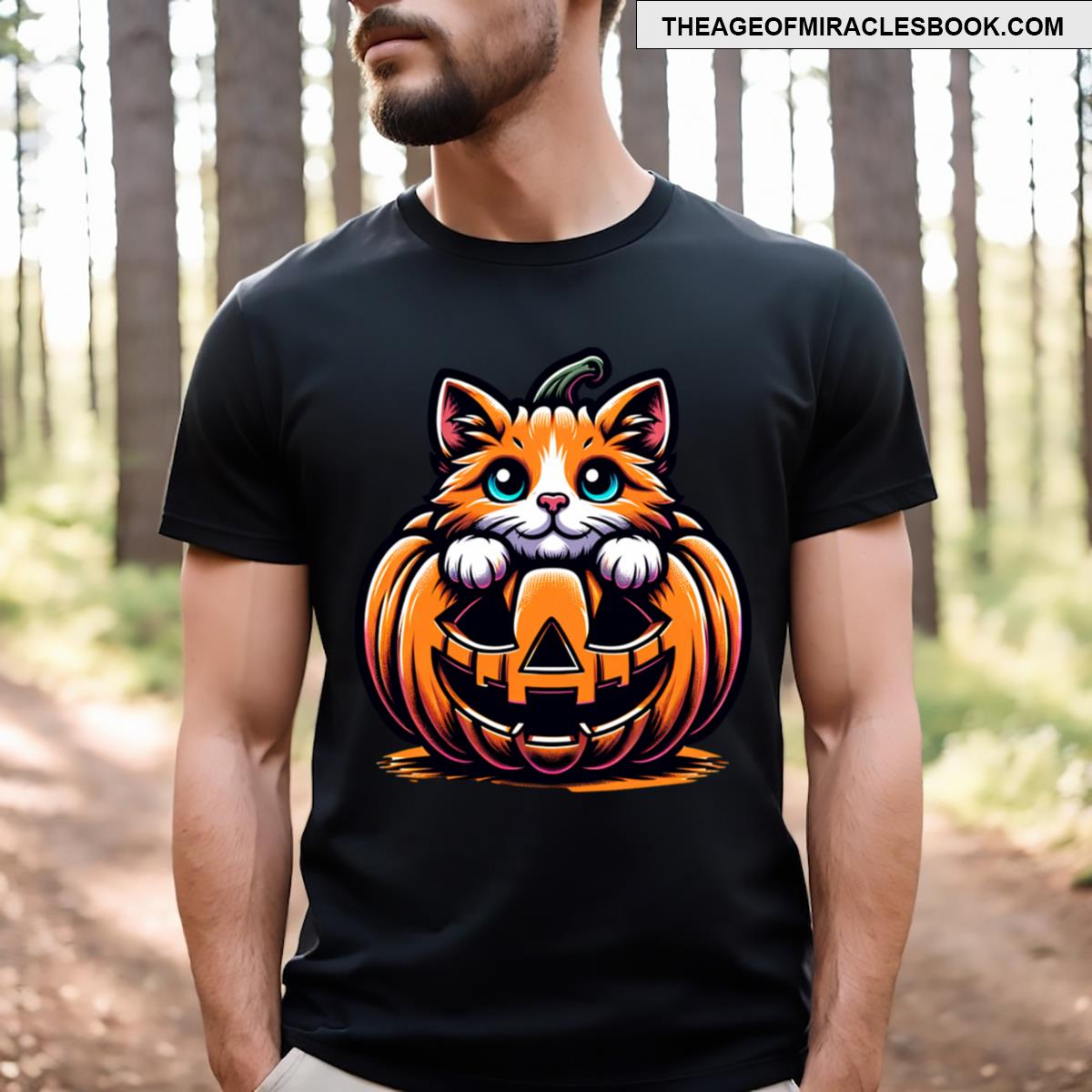 Pumpkin Cat T-shirt