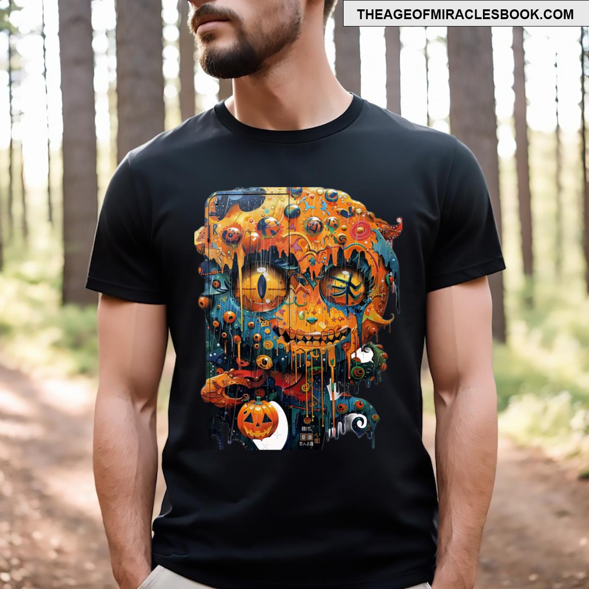 Pumpkin Halloween Horror Cartoon T-shirt