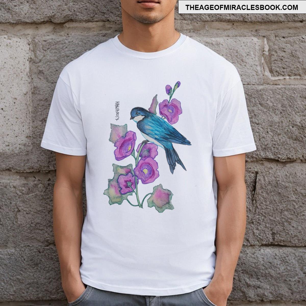 Swallow Hollyhock T-shirt