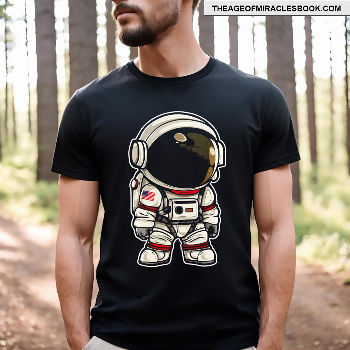 Astronaut Cartoon T-shirt