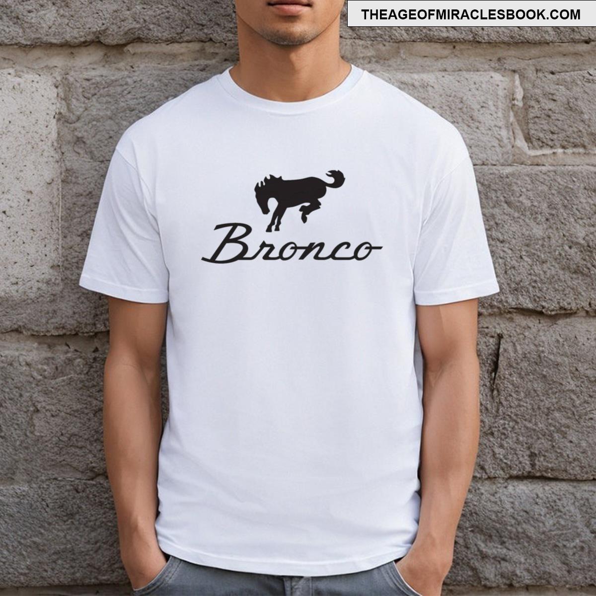 Classic Black Bronco Logo T-shirt