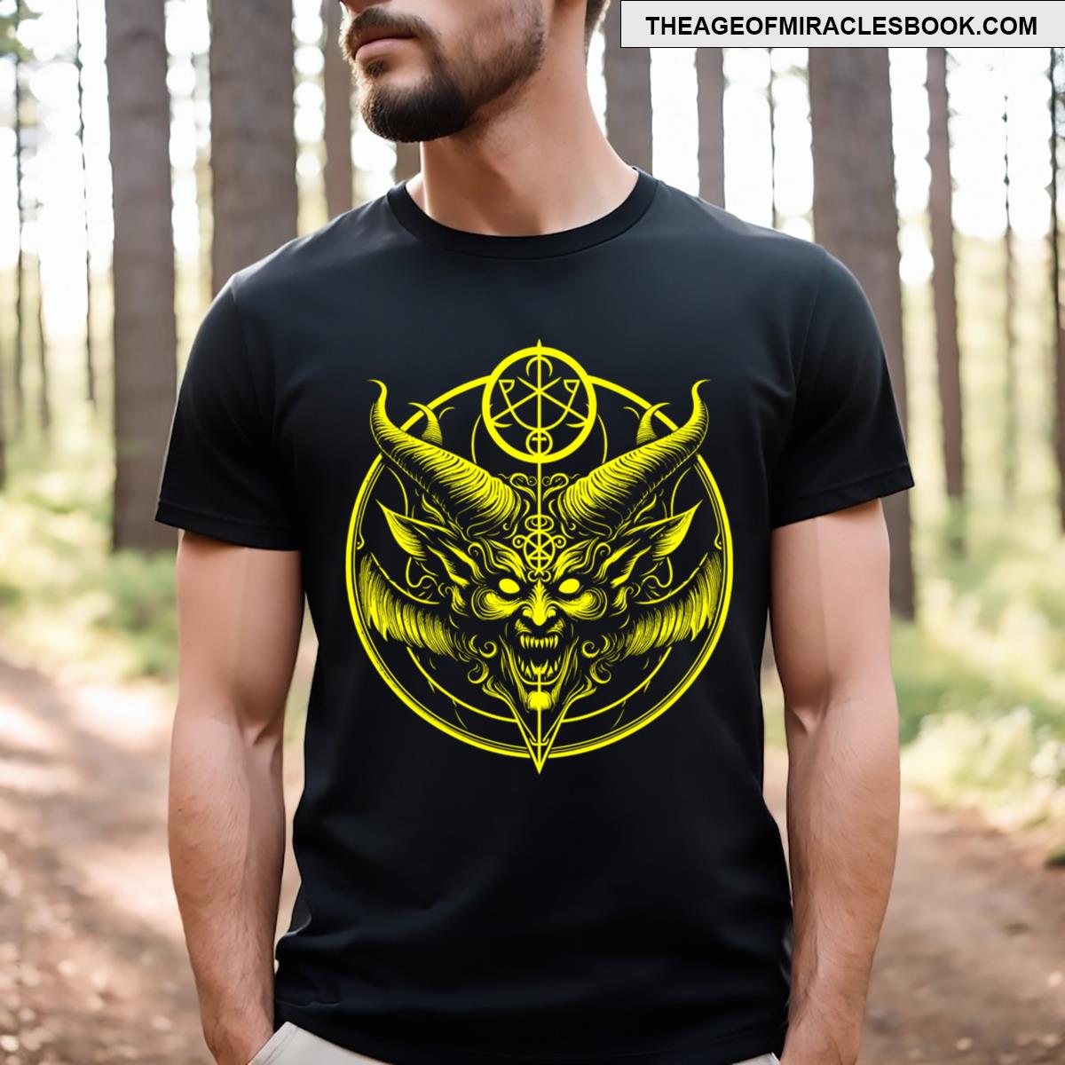 Demonic Gothic Heavy Metal Punk Devil Blue Print Essential T-shirt