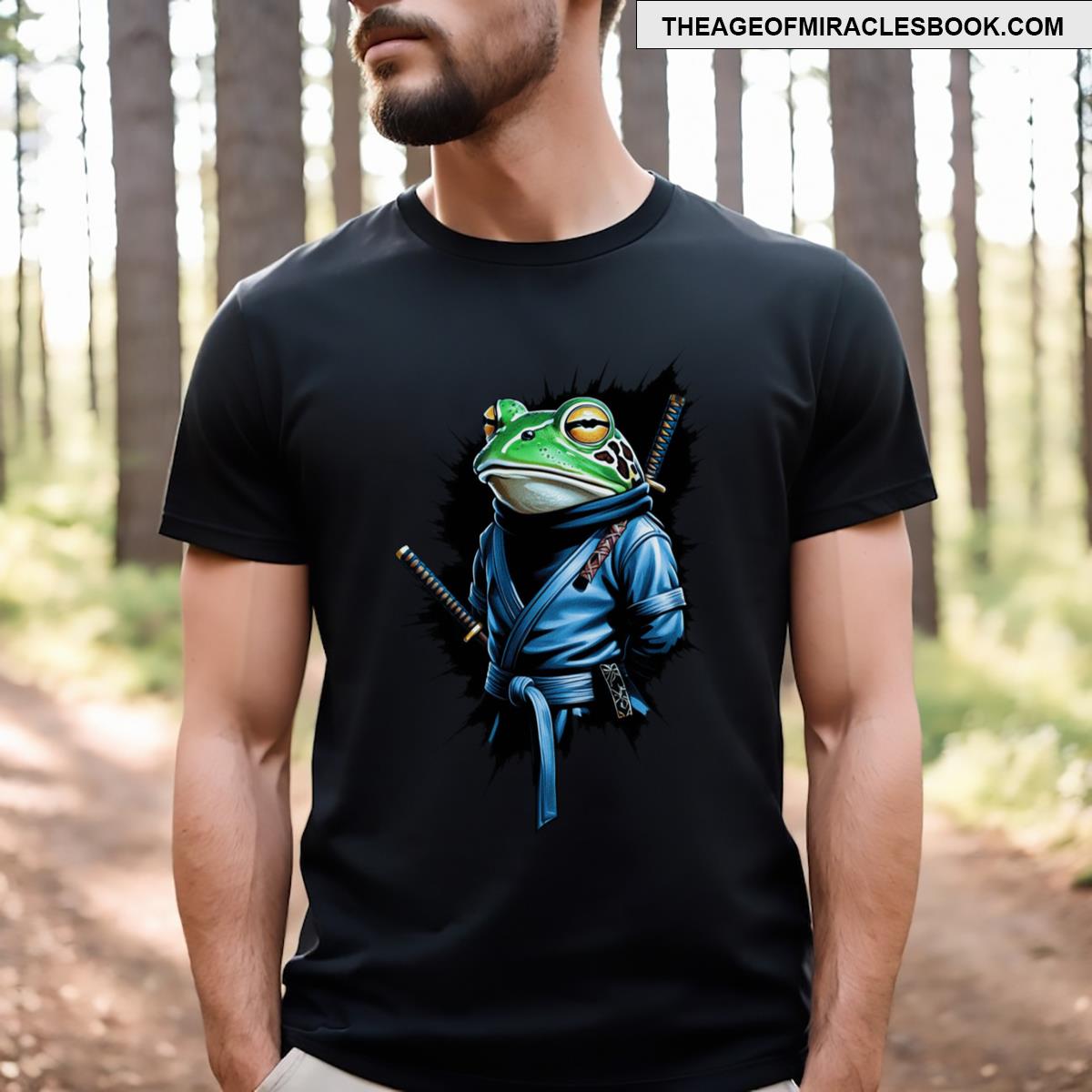 Enigmatic Ninja Frog Logo Active T-shirt