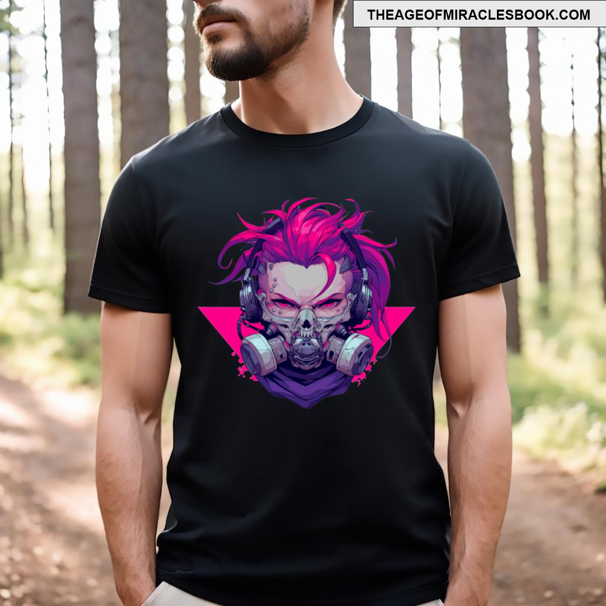 Post Apocalyptic Ninja Samurai Design T-shirt