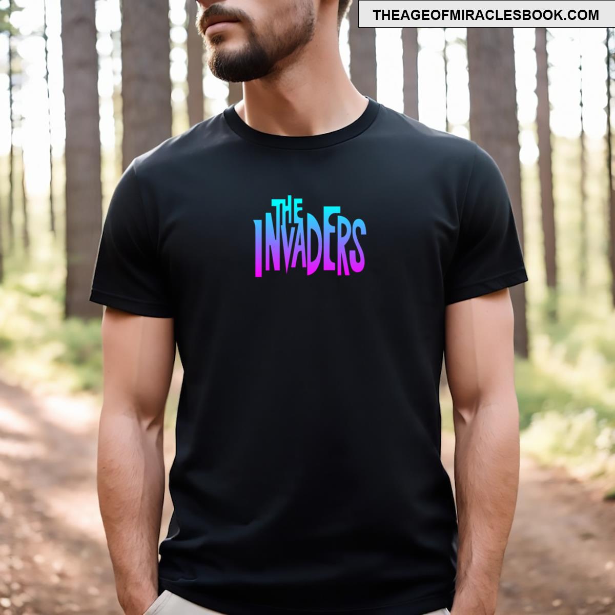The Invaders 1967 Logo Synthwave Night T-shirt