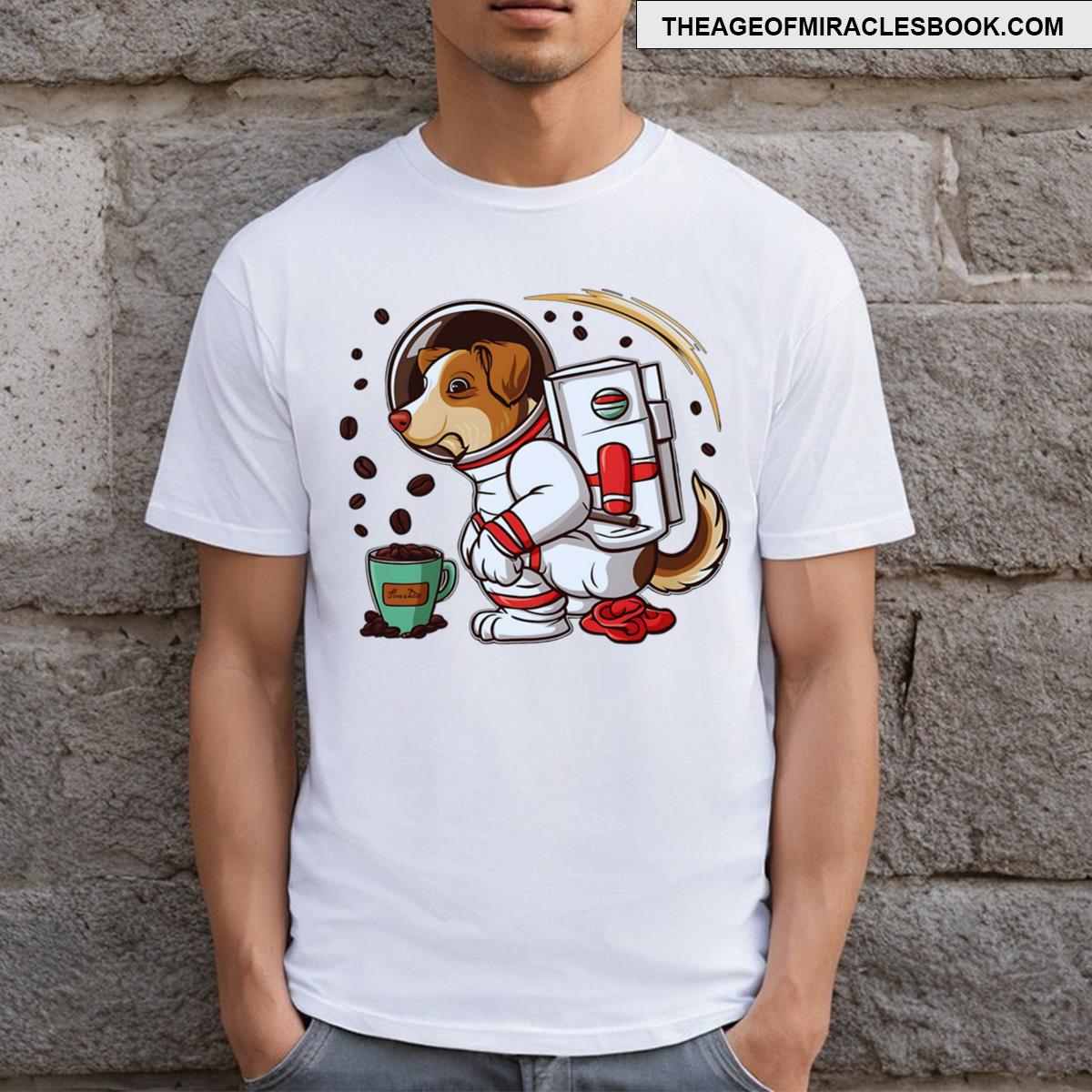 Astronaut Dog Is Pooping T-shirt