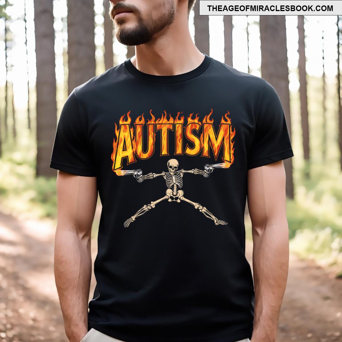 Autism Awareness Tee Autism Skeleton Meme T-shirt