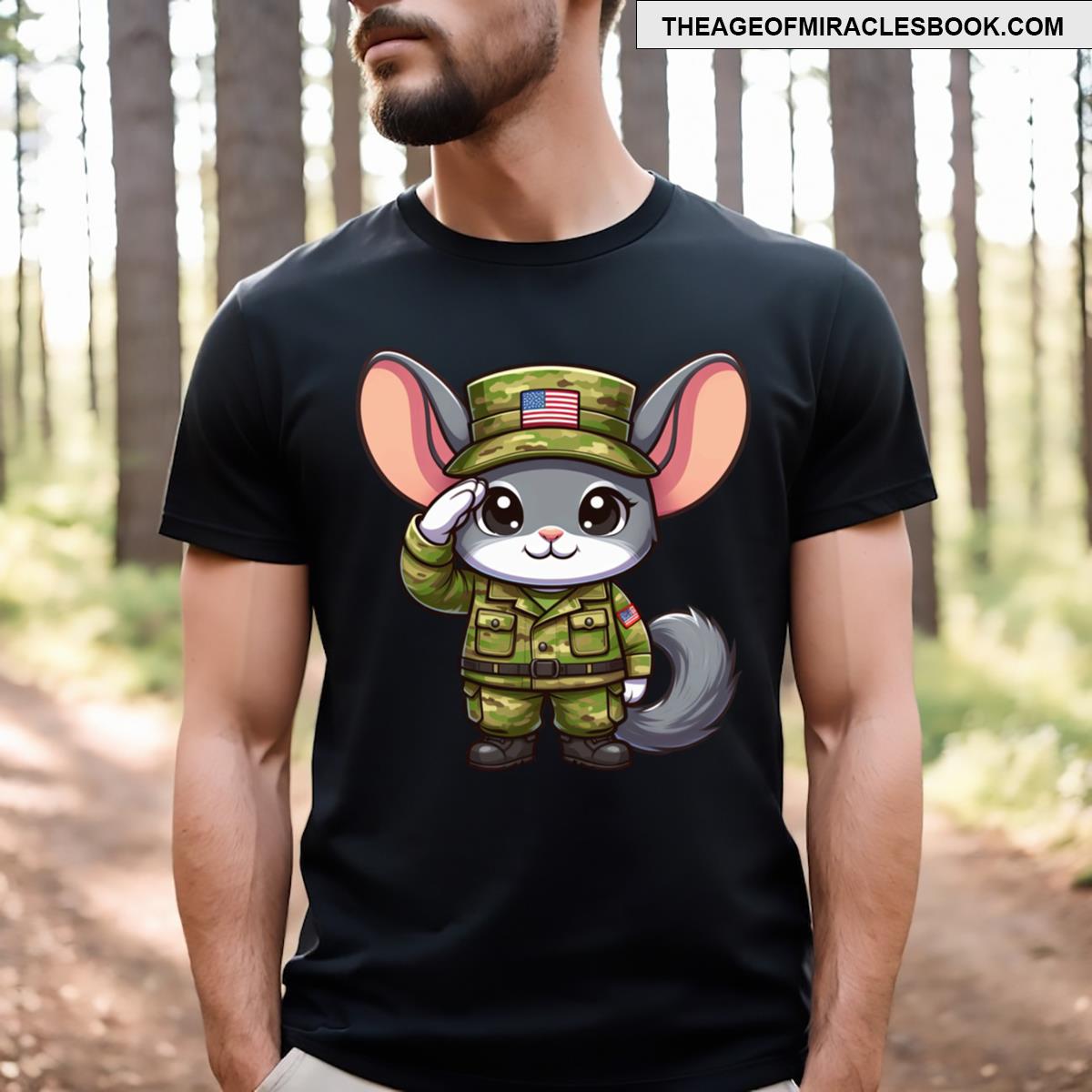 Chinchilla Pet Army T-shirt