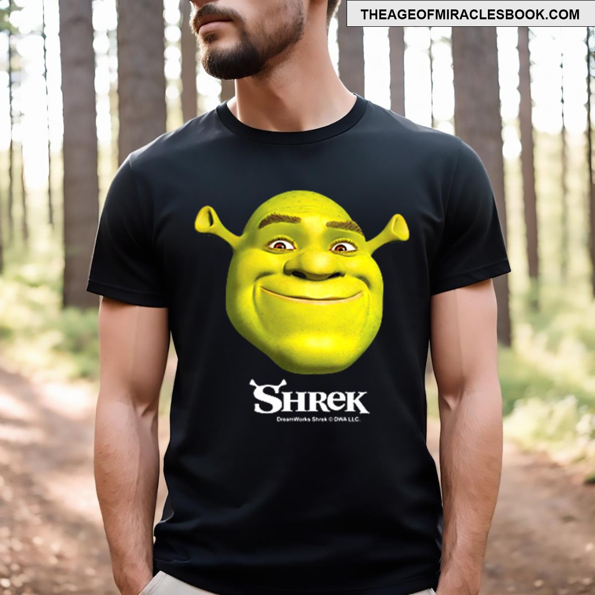 Shrek Small Pocket Size Face Logo T-shirt