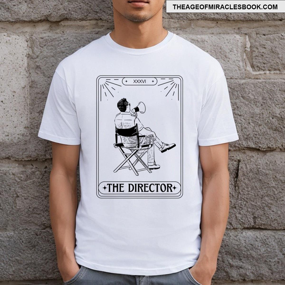 The Director Tarot Card Linework Dark T-shirt