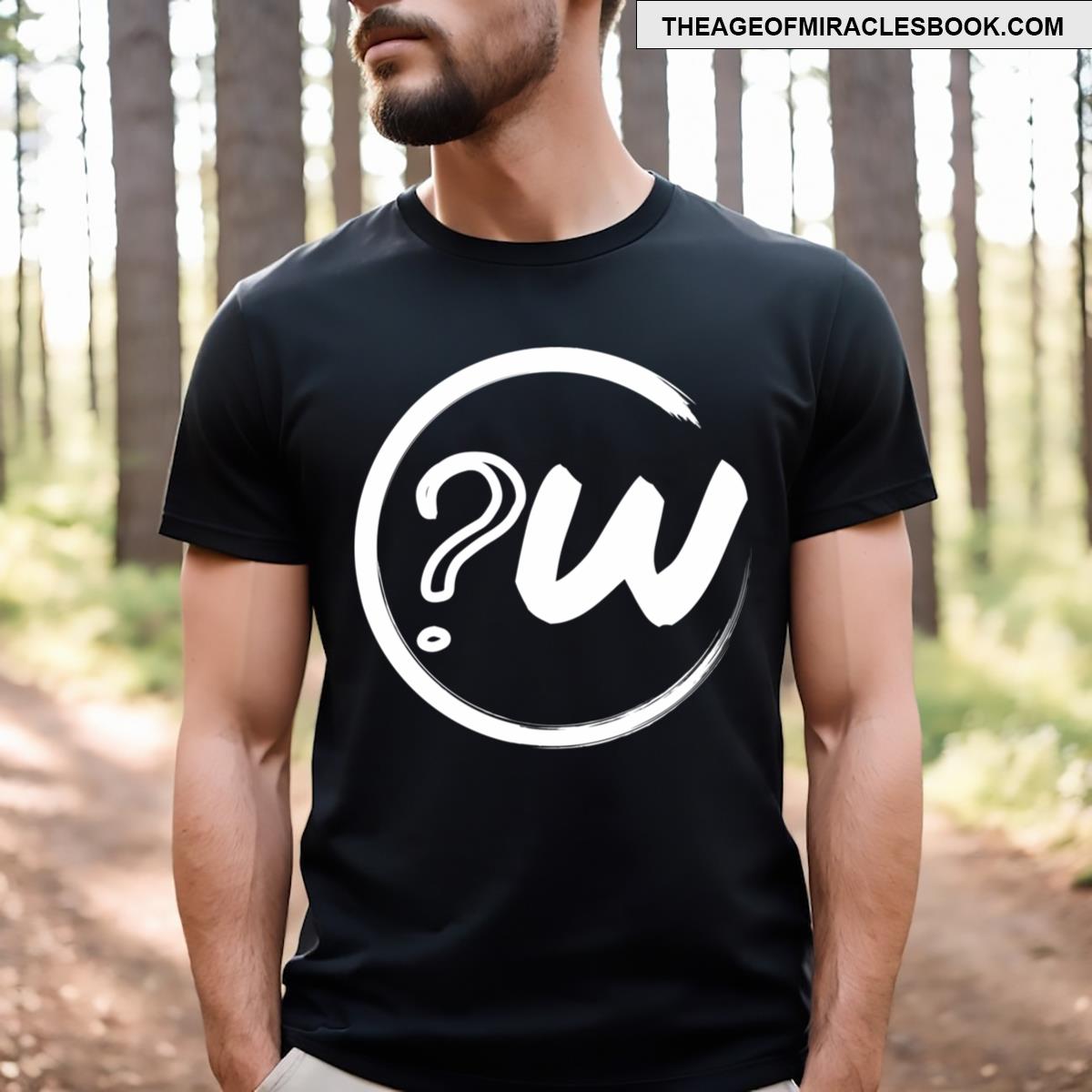 Whos Wally Logo Round White T-shirt