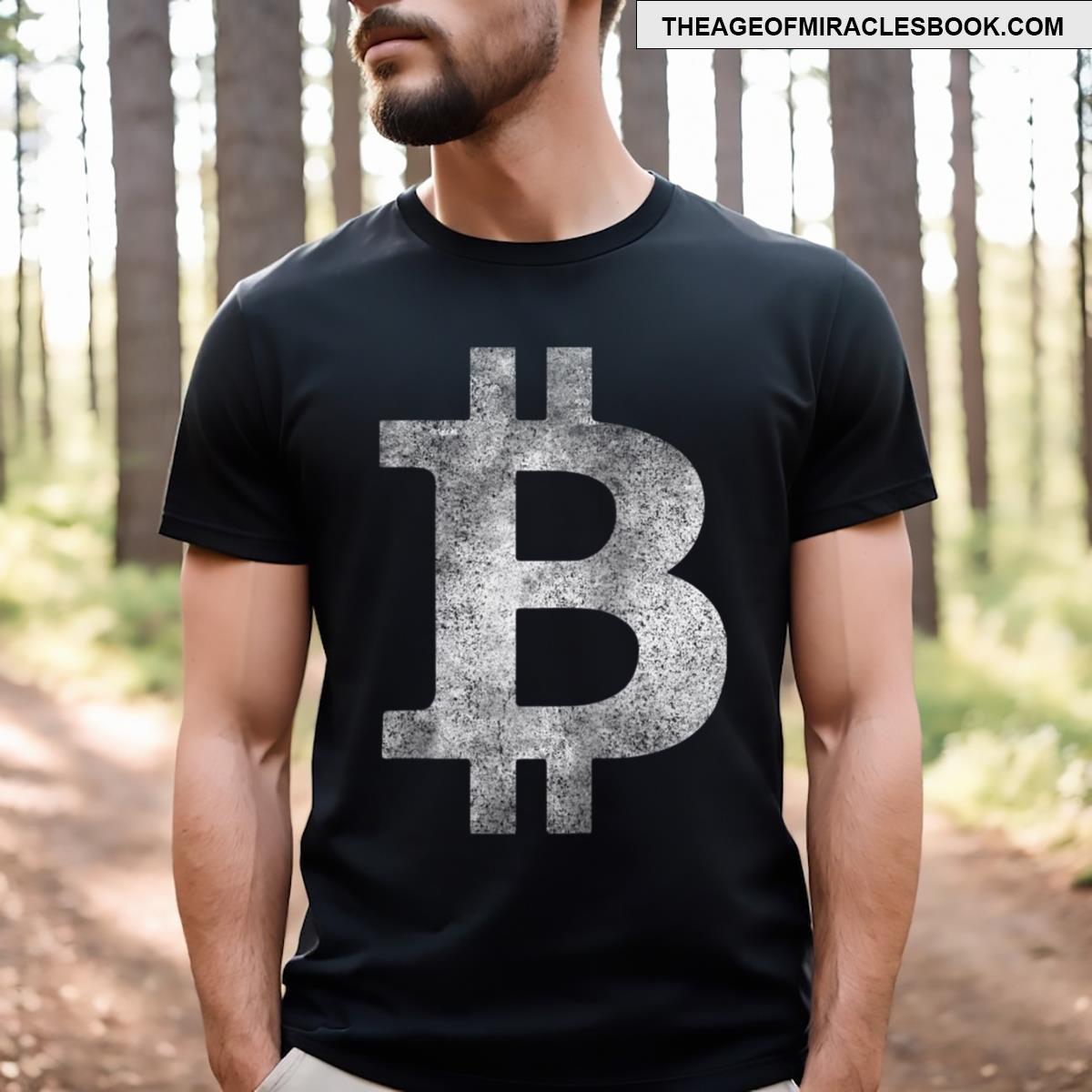 Bitcoin Logo Raglan Baseball Tee T-shirt