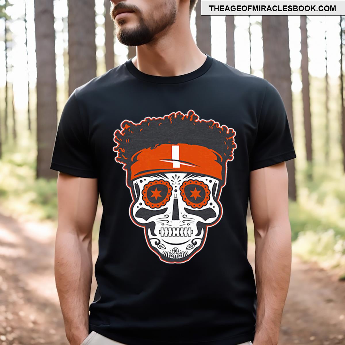 Justin Fields Sugar Skull T-shirt