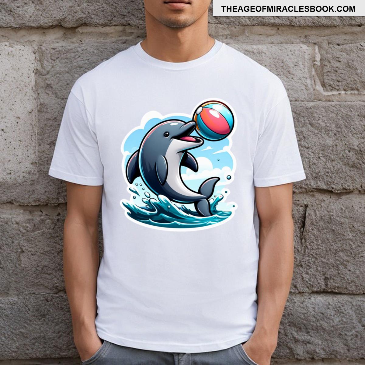 Dolphin Playing Water Sport Fun T-shirt
