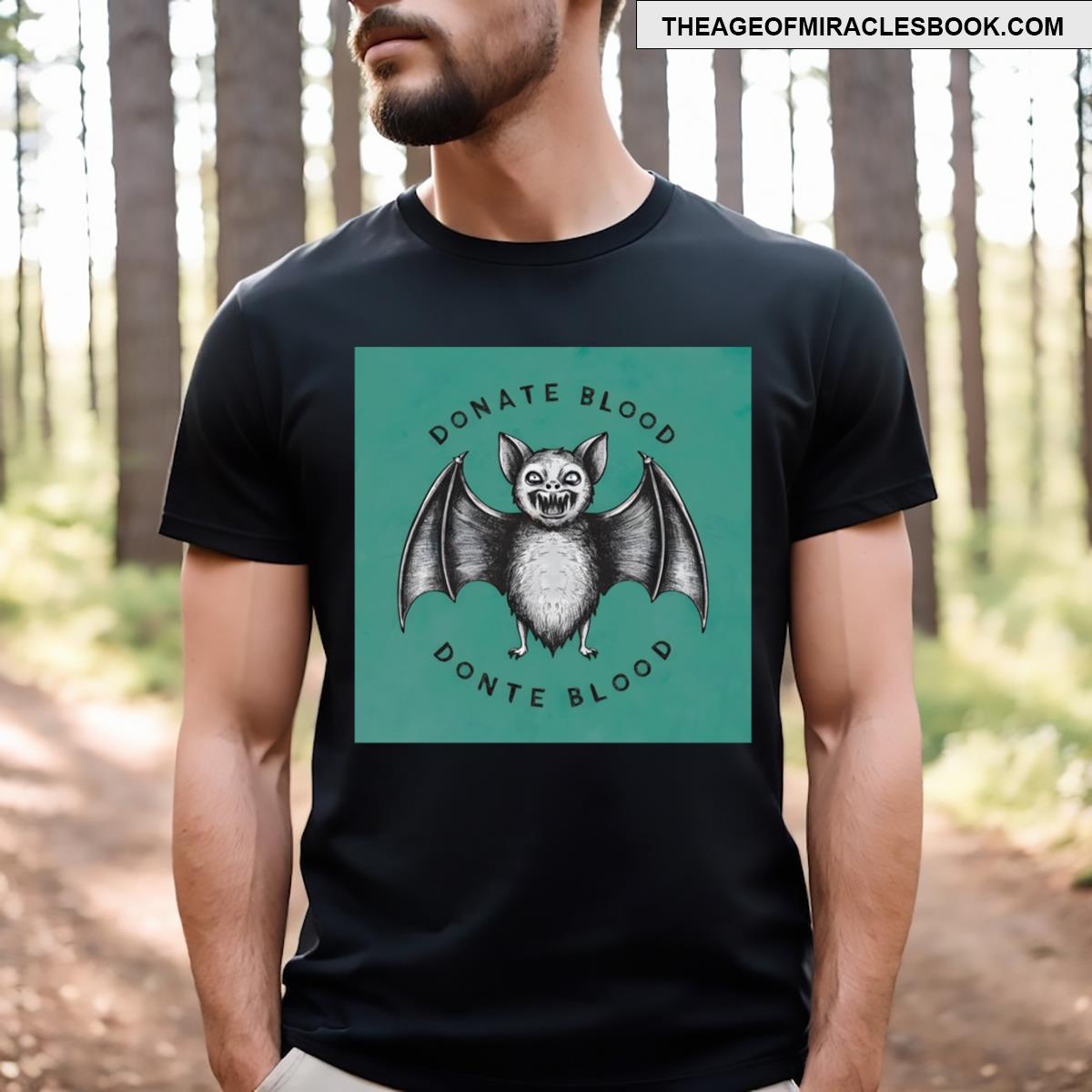 Funny Vampire Bat Donate Blood T-shirt