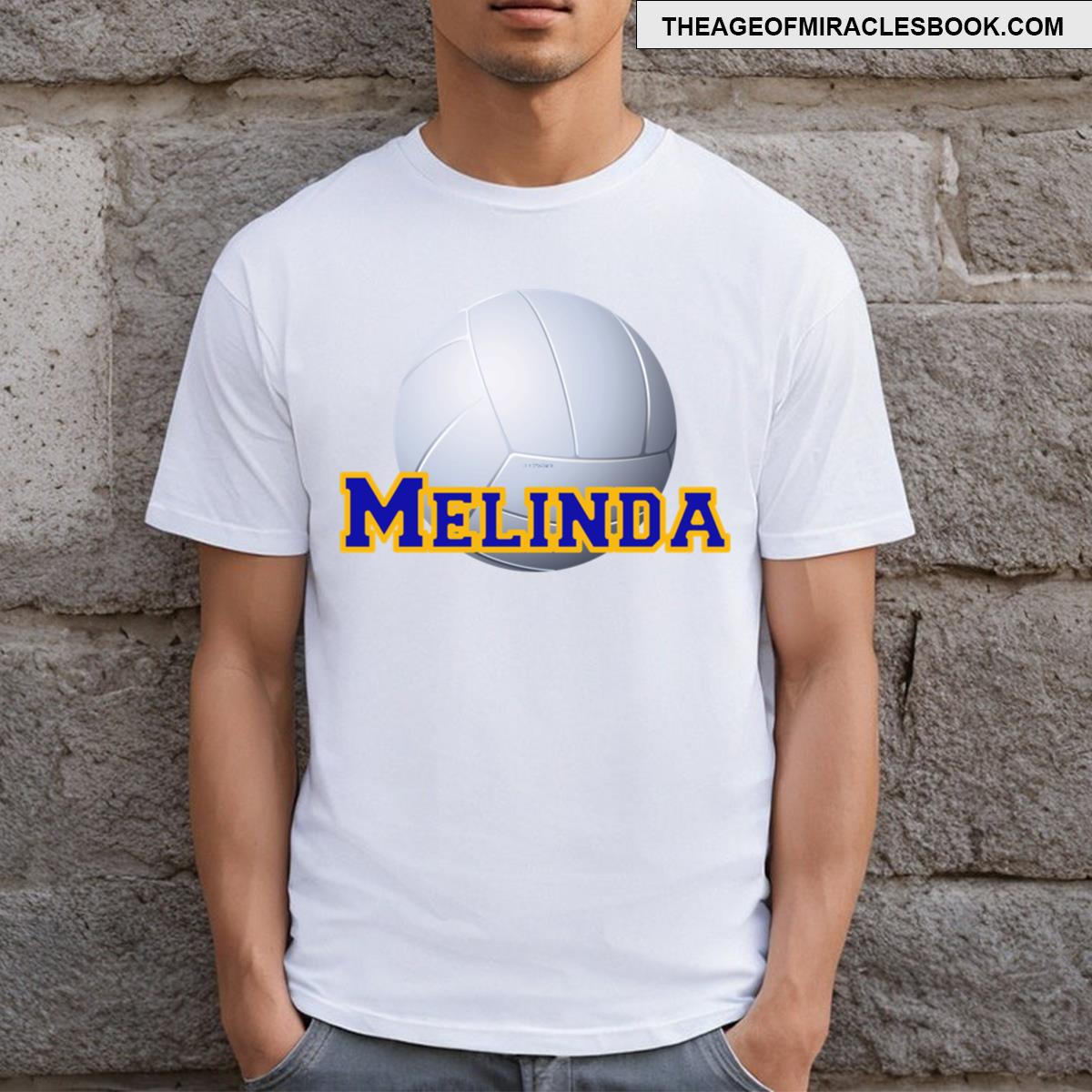 Melinda Volleyball Name T-shirt