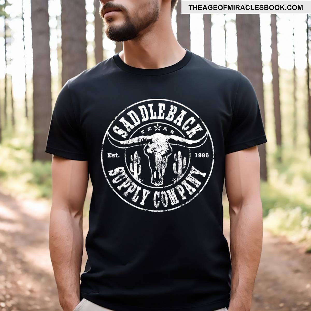 Saddleback Desert Skull White Logo Lightweight Graphic T-shirt