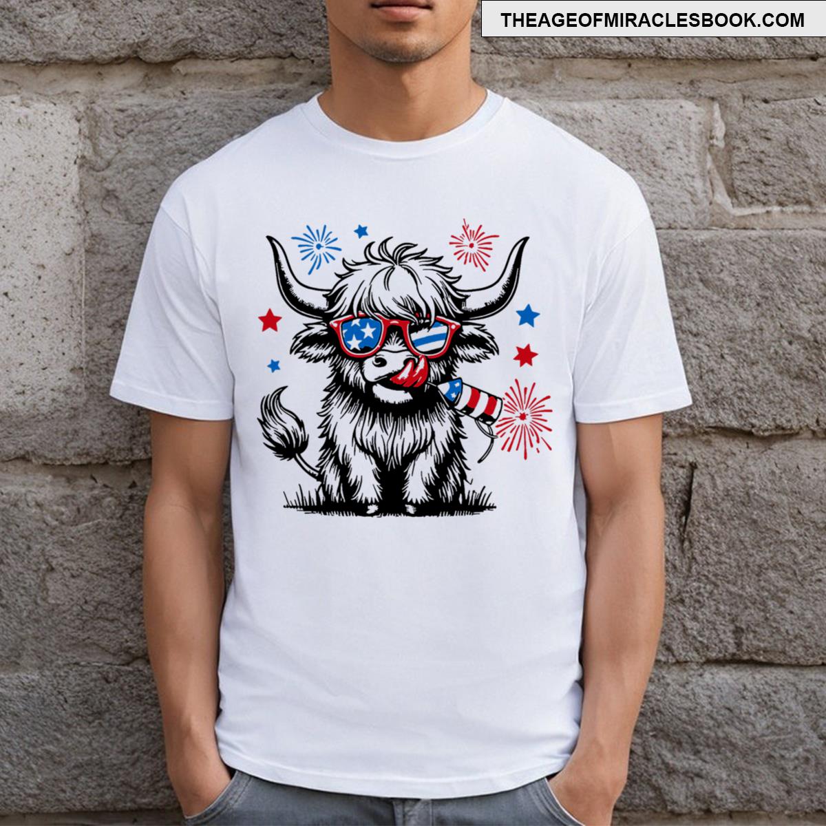 4th July Heifer T-shirt