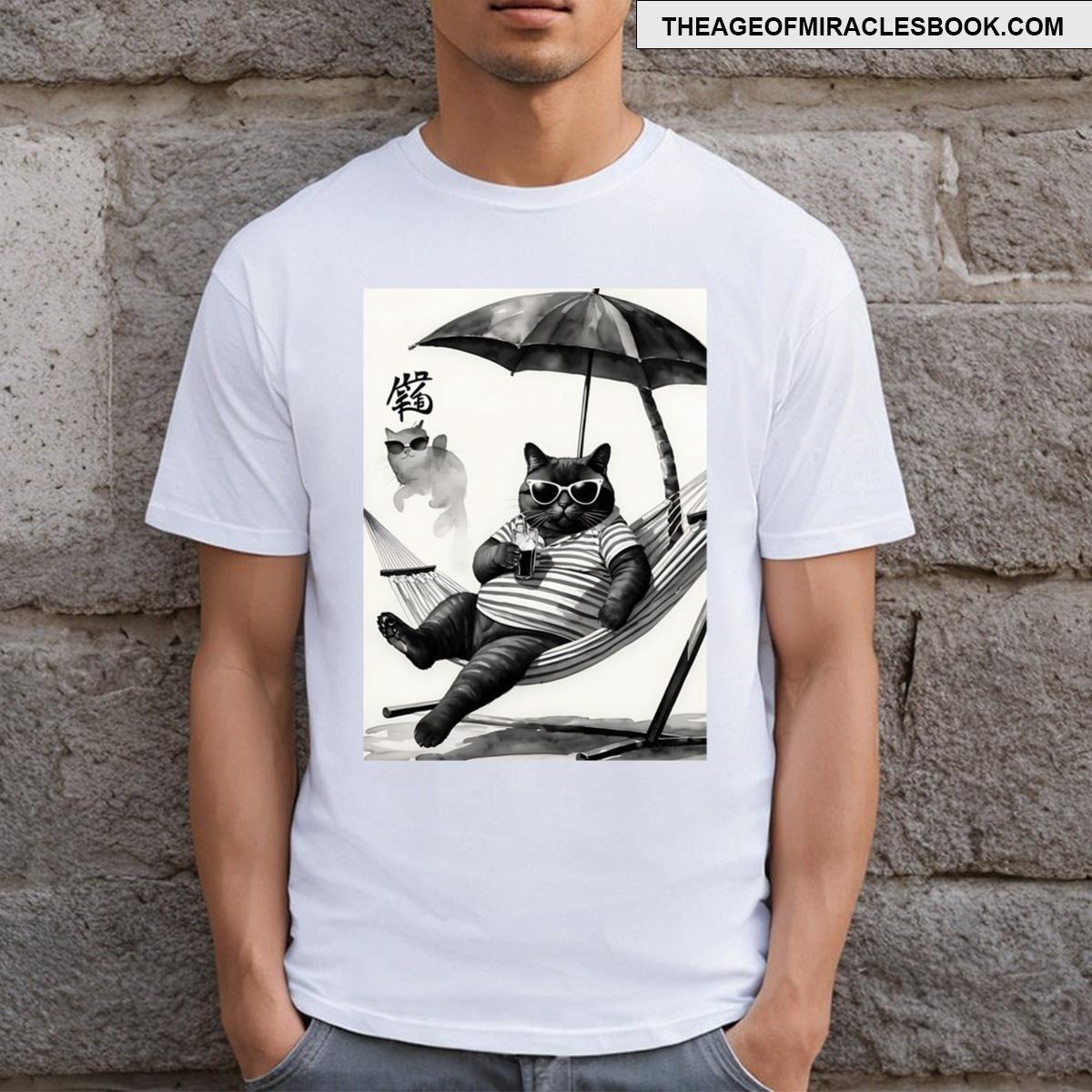 Bosslazy Cat In A Hammock T-shirt