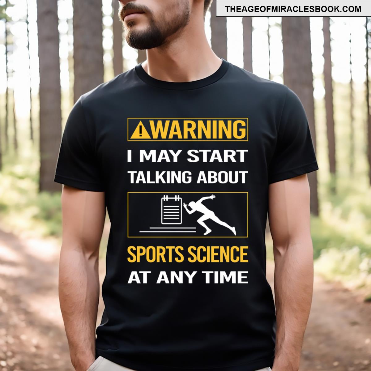 Funny Warning Sports Science T-shirt