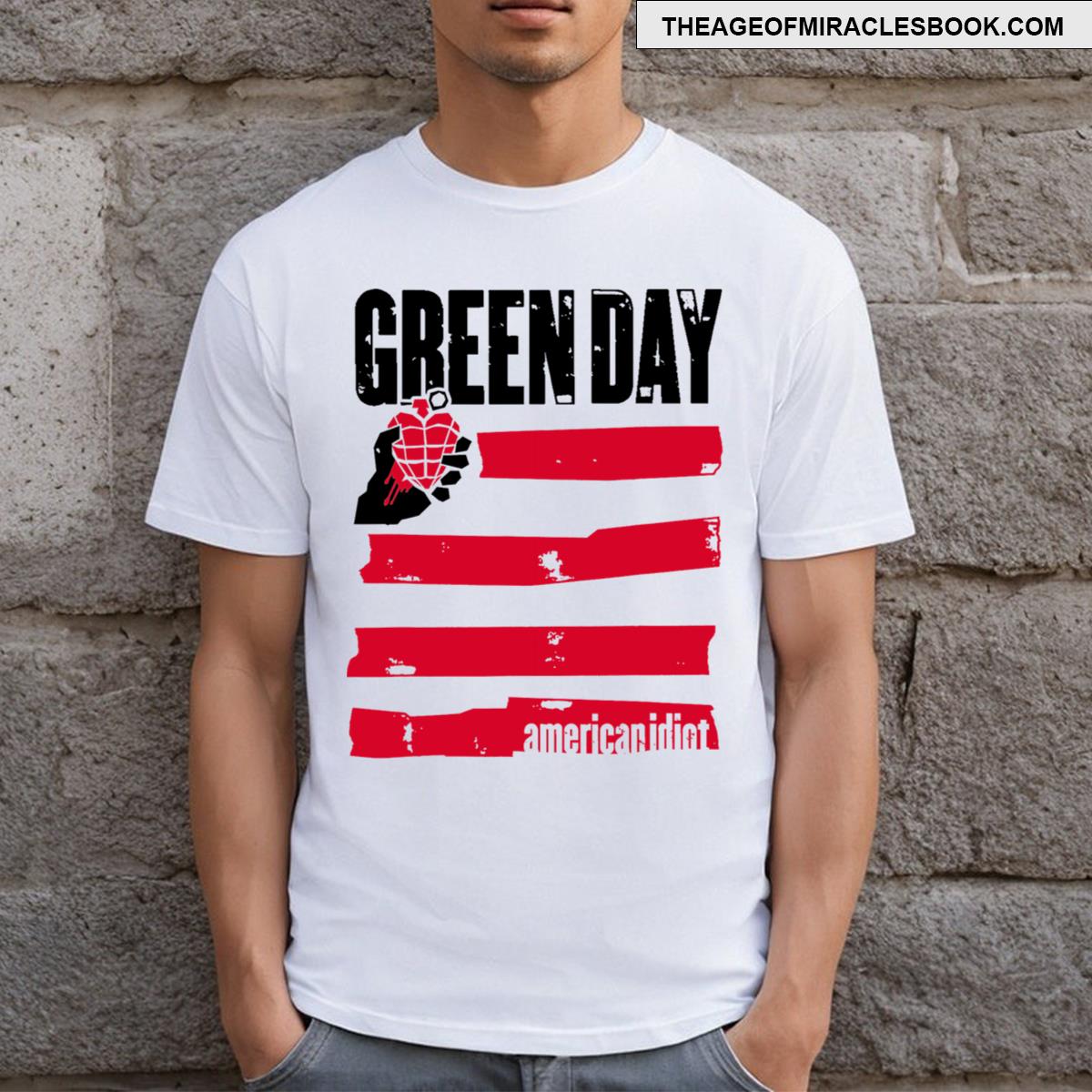 Green Day Idiot Flag T-shirt