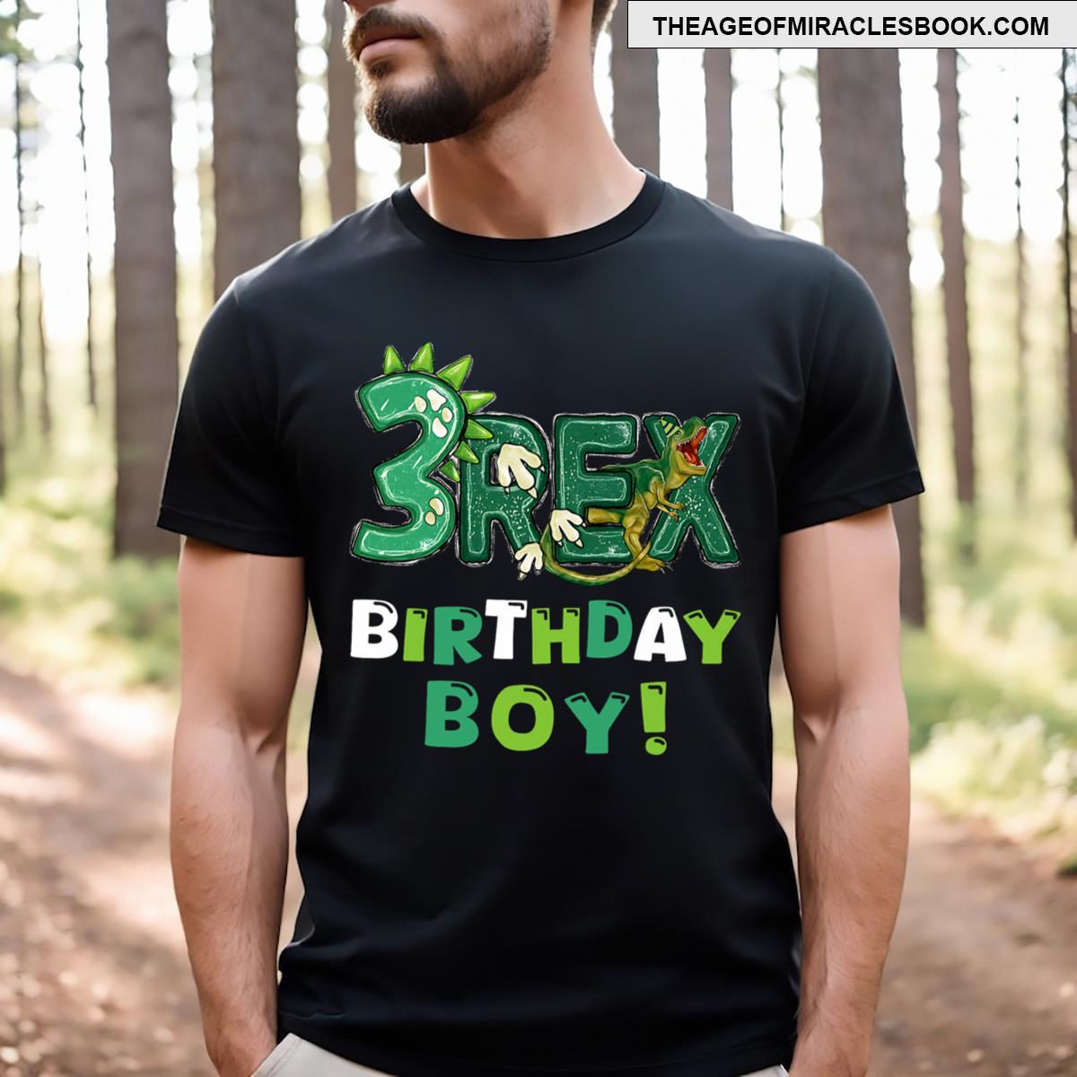 Three Rex 3rd Birthday Third Dinosaur 3 Year Old T-shirt Three Rex 3rd Birthday Third Dinosaur 3 Year Old T-shirt