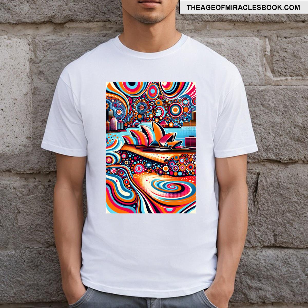 Aboriginal Sydney Opera House Artistic T-shirt