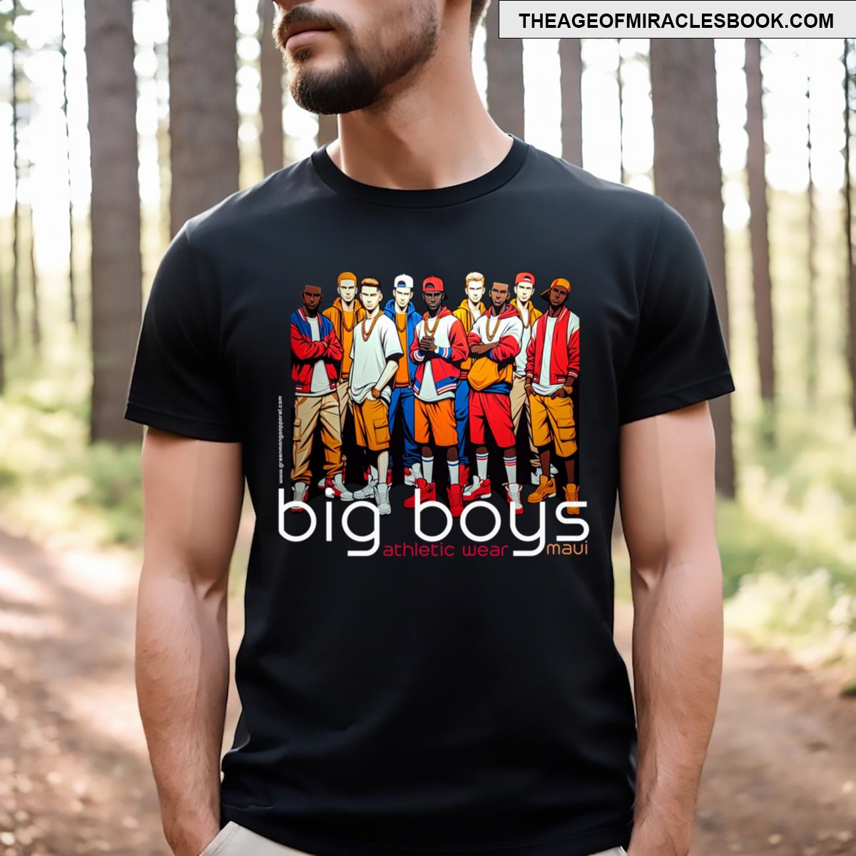 Big Boys Orange Dudes T-shirt