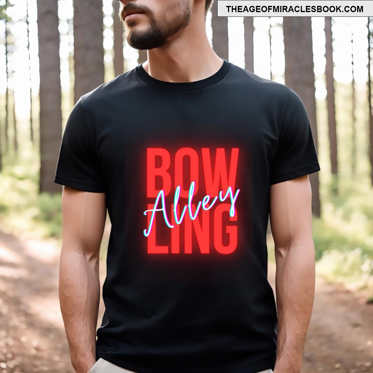 Bowling Alley Design T-shirt