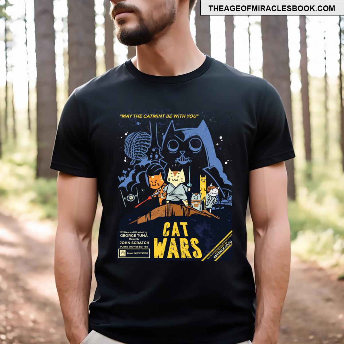 Cat Wars Funny Parody T-shirt
