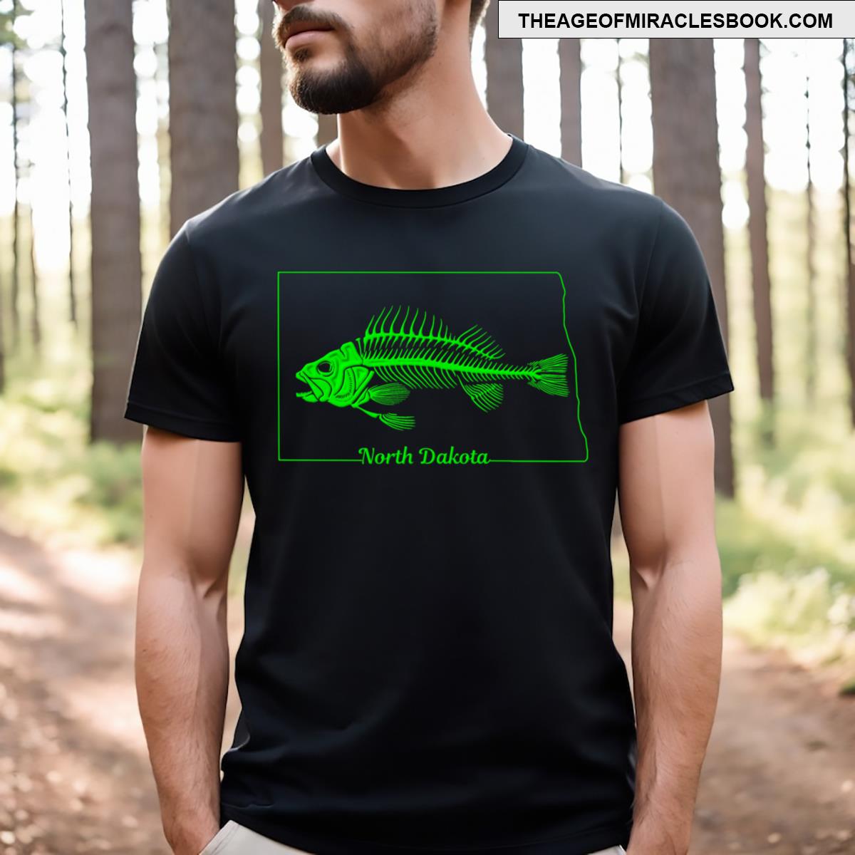Fishing In North Dakota T-shirt