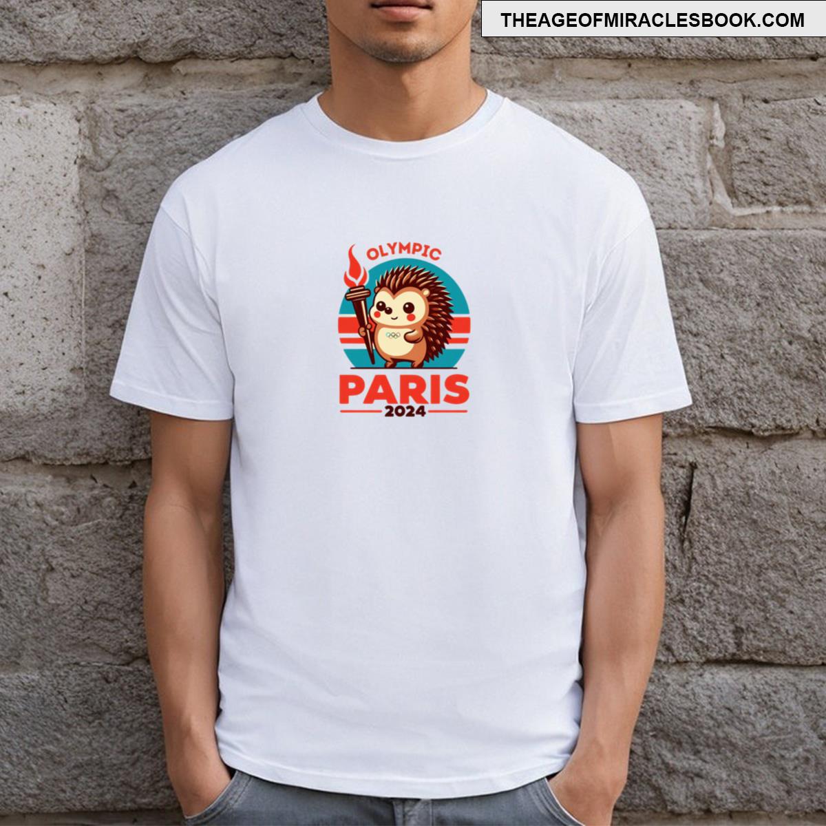 Hedgehog In Paris Olympic 2024 T-shirt