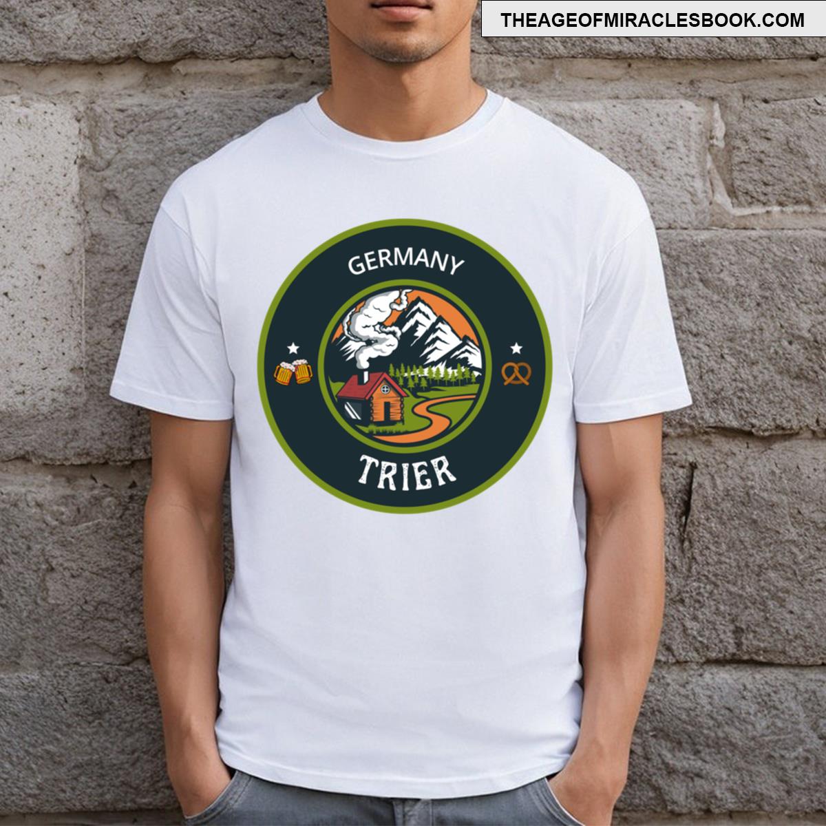 Trier Germany Green Emblem T-shirt