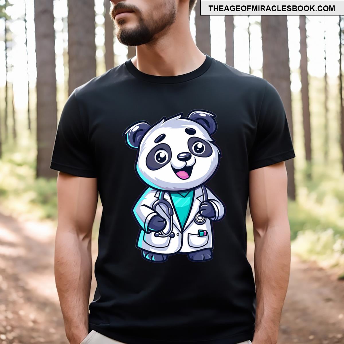 Cute Doctor Panda T-shirt