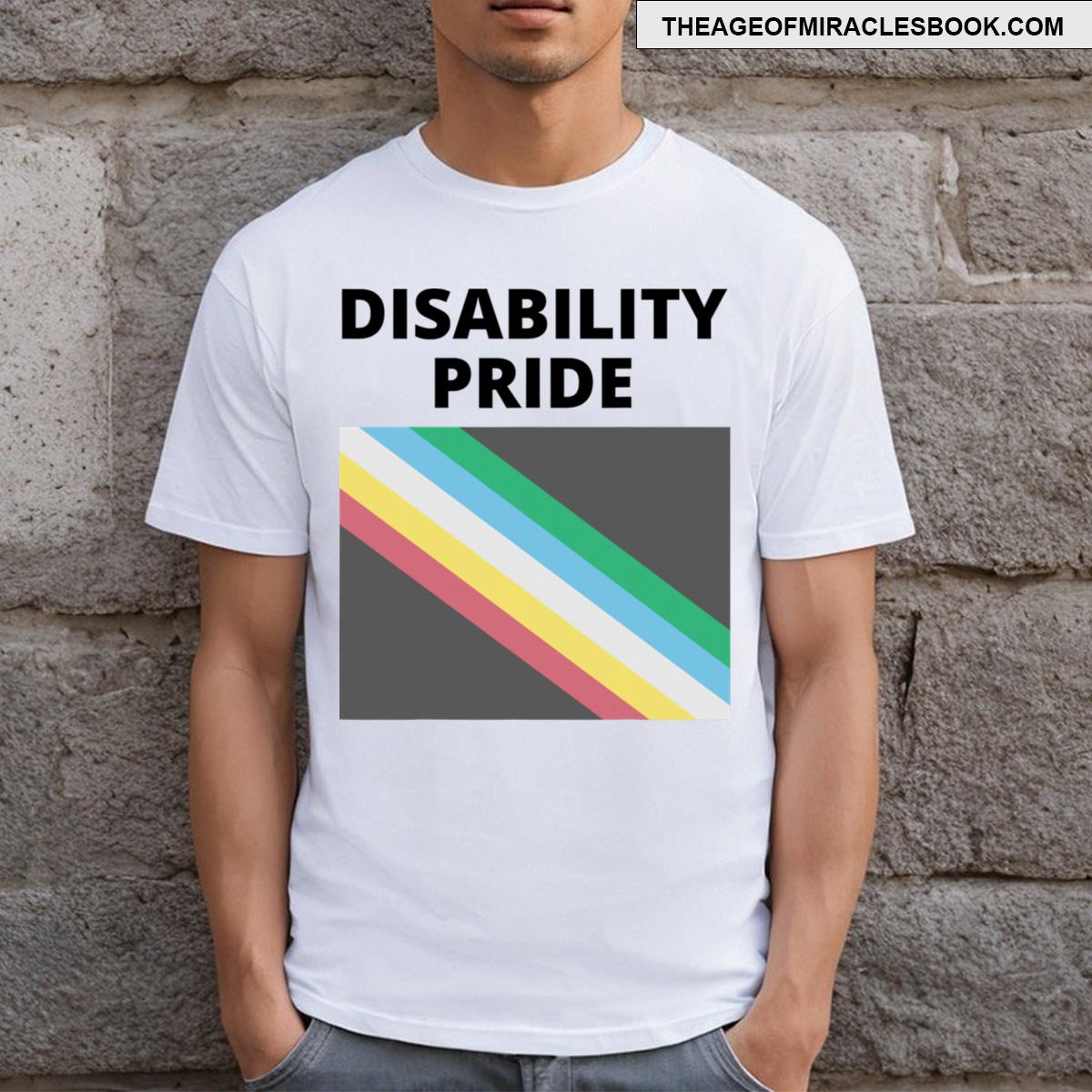 Disability Pride With Flag T-shirt