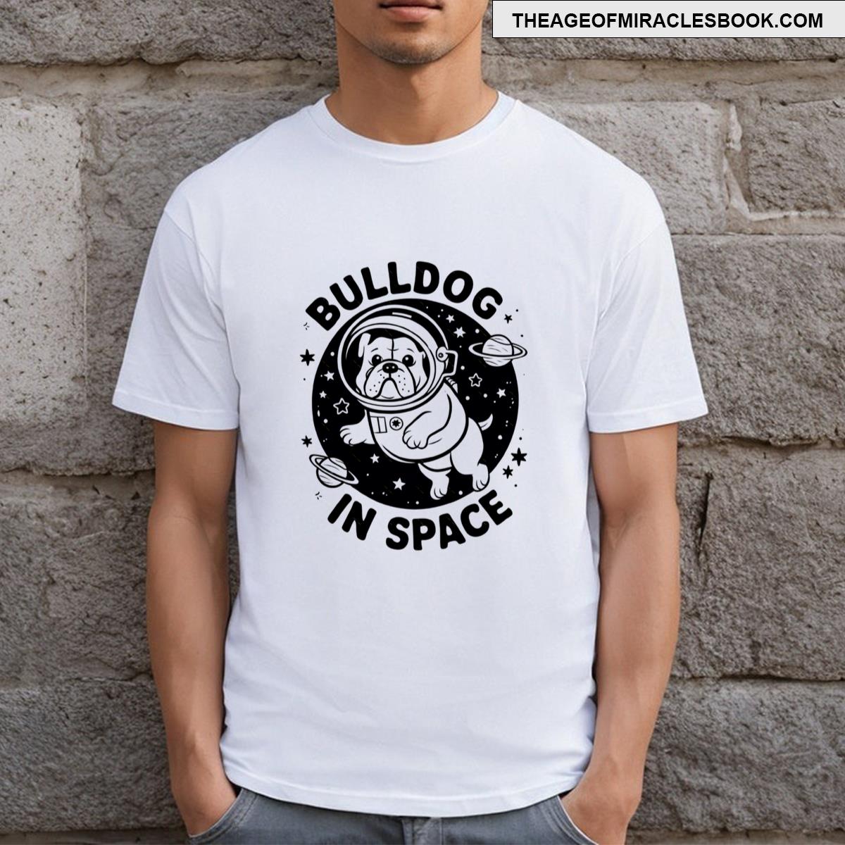 Astronaut Bulldog T-shirt