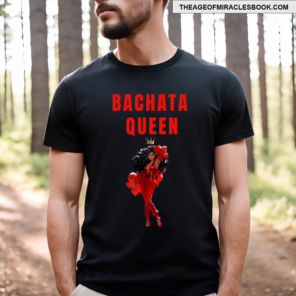 Bachata Queen Latin Dancer Gif T-shirt